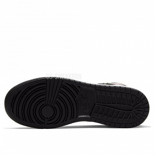 Унисекс кроссовки Nike Air Jordan 1 Retro High Black Satin Gym Red