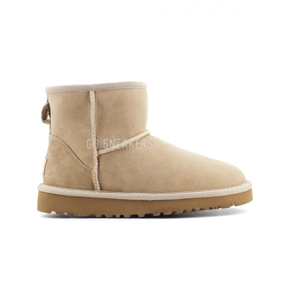 Женские непромокаемые мини угги Classic Mini Sand II