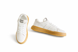 Miu Miu Suede Sneakers White