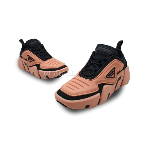 Женские кроссовки Prada Techno Stretch Gold Rose