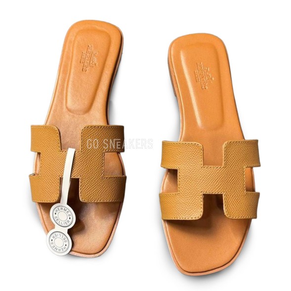 Женские шлепанцы Hermes Flip-flop Brown