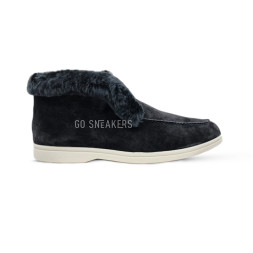 Loro Piana Winter Suede Black