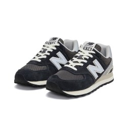 New Balance 574 Suede/Textile Black/Grey