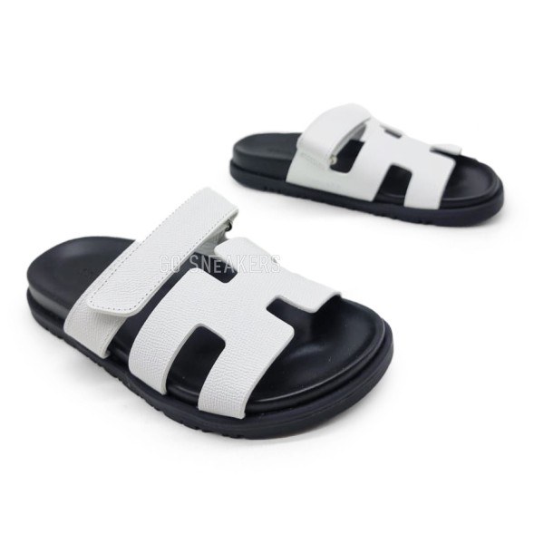 Унисекс сандалии Hermes Flip-flops Leather White