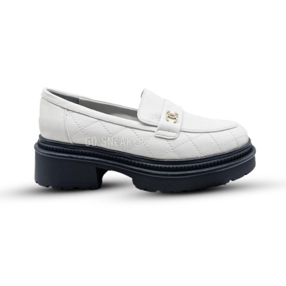Женские лоферы Chanel Woman Loafers NP589 White