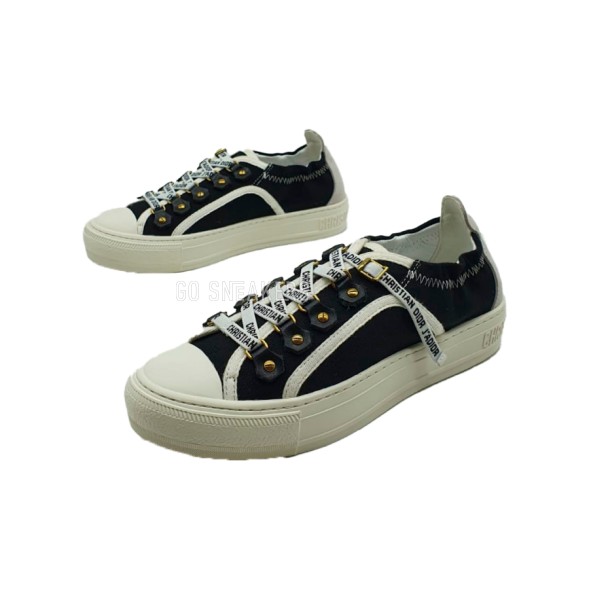 Женские кроссовки Dior Low Top Black Canvas