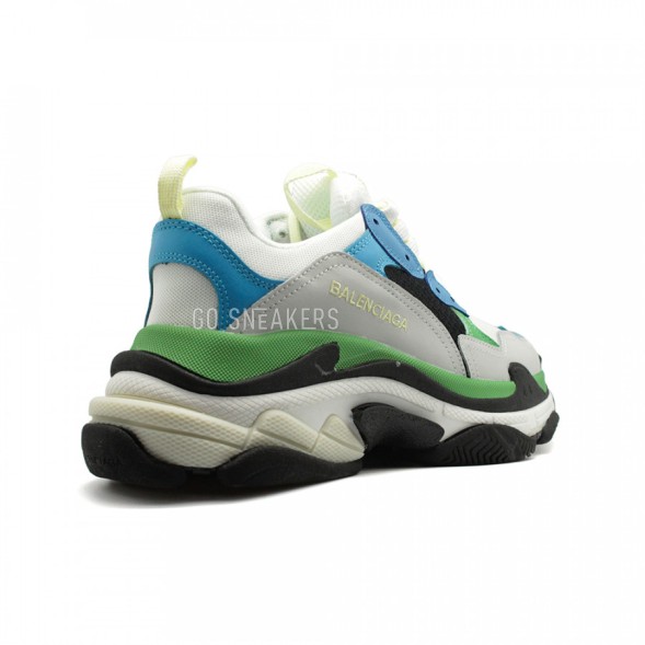 Женские кроссовки Balensiaga Triple S Blue-Grey-Green