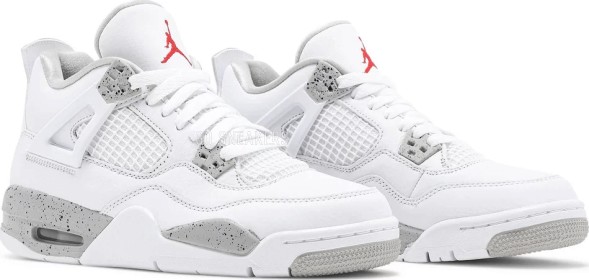 Унисекс кроссовки Nike Air Jordan 4 Retro GS &amp;#039;White Oreo&amp;#039;