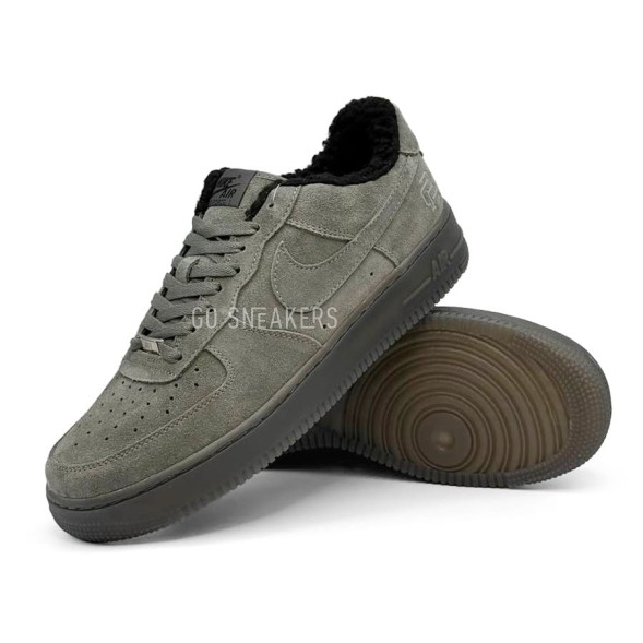 Мужские зимние кроссовки Nike Air Force 1 Mid Winter Black