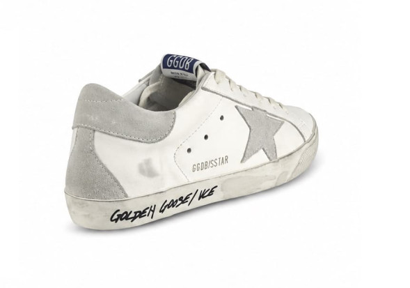 Женские кеды Golden Goose Super-Star With White-Grey-Ice