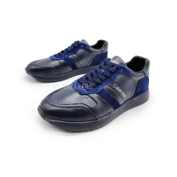 Calvin Klein Leather Suede Black/Navy