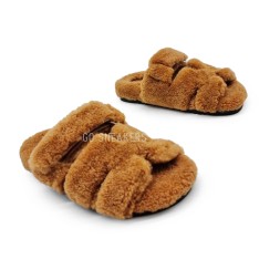 Hermes Flip-flops Wool Brown