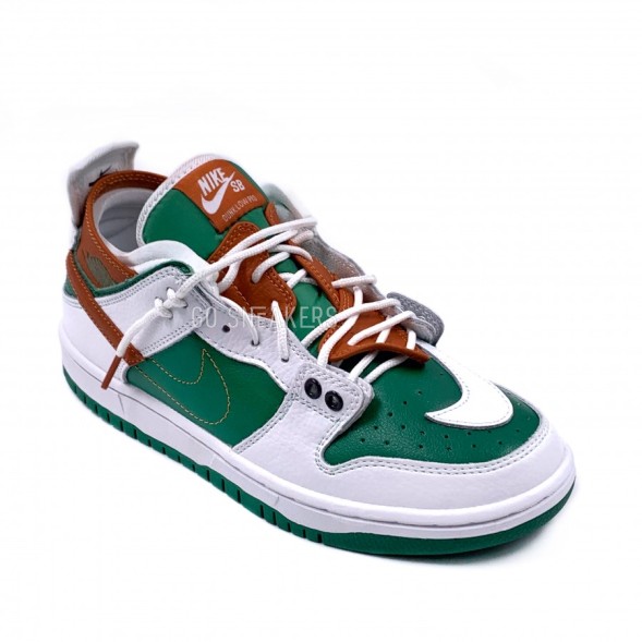 Мужские кроссовки Nike Dunk Low Green&amp;amp;White