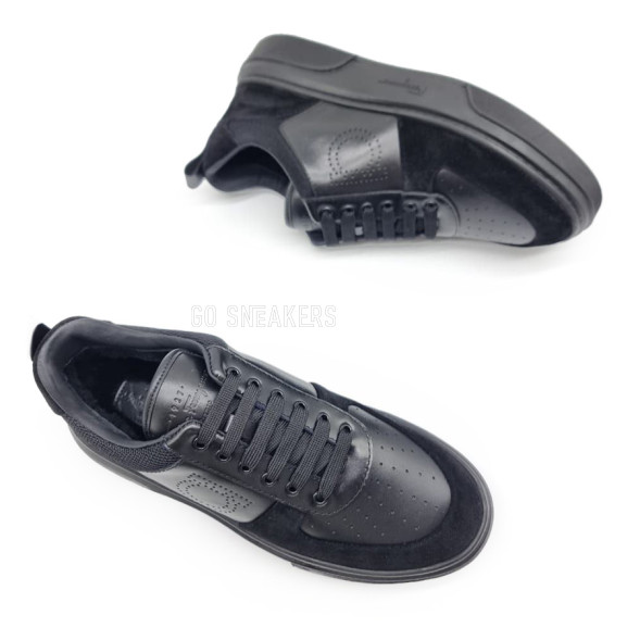 Мужские зимние кроссовки Salvatore Ferragamo Man Winter Black
