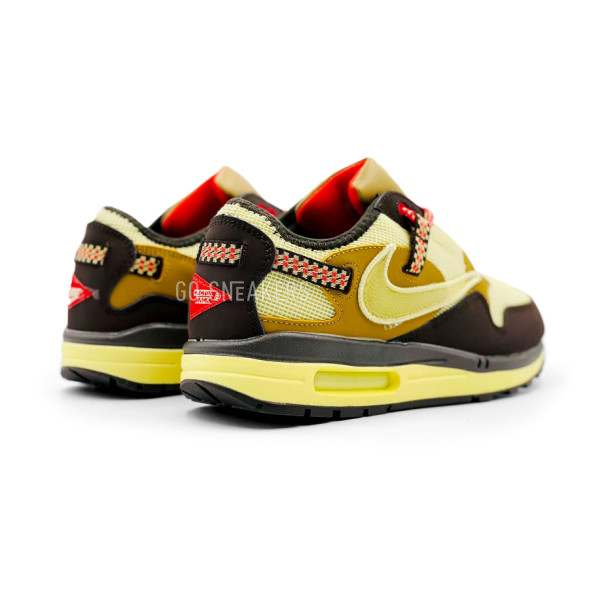Женские кроссовки Travis Scott x Nike Air Max 1 &amp;quot;Cactus Jack&amp;quot; Yellow