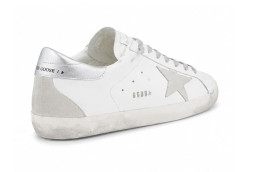 Golden Goose Super-Star White Silver