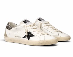 Golden Goose Super-Star Croco-Print Star