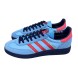 Унисекс кеды Adidas Manchester SPZL x C.P. Company “Light Blue Bright Red Dark Blue”