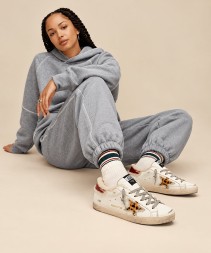 Golden Goose Super-Star Winter White Shearling Leopard Star