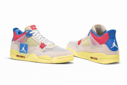 Nike Air Jordan 4 Retro Suede White/MultiColor