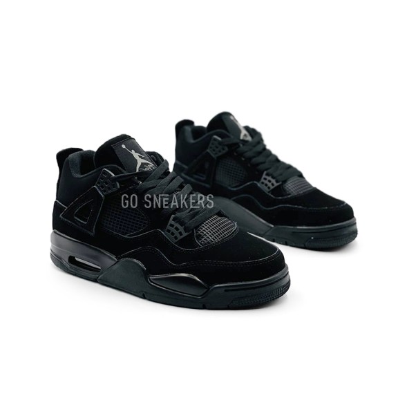 Унисекс кроссовки Nike Air Jordan 4 Retro Black Suede