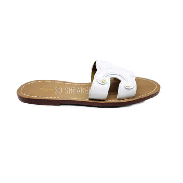 Женские шлепки Celine Flip-flops White