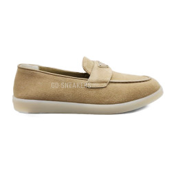 Prada Mocassins Beige Suede