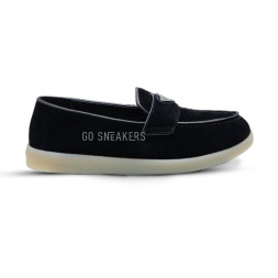 Prada Mocassins Suede Black