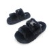 Женские шлепки Celine Flip-flops Wool Black