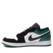 Унисекс кроссовки Nike Air Jordan 1 Low White Black Mystic Green