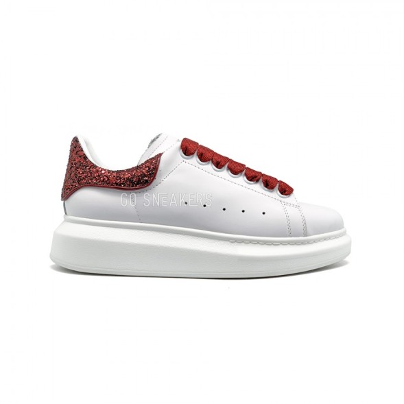 Женские кроссовки Alexander McQueen Luxe Glitter Red