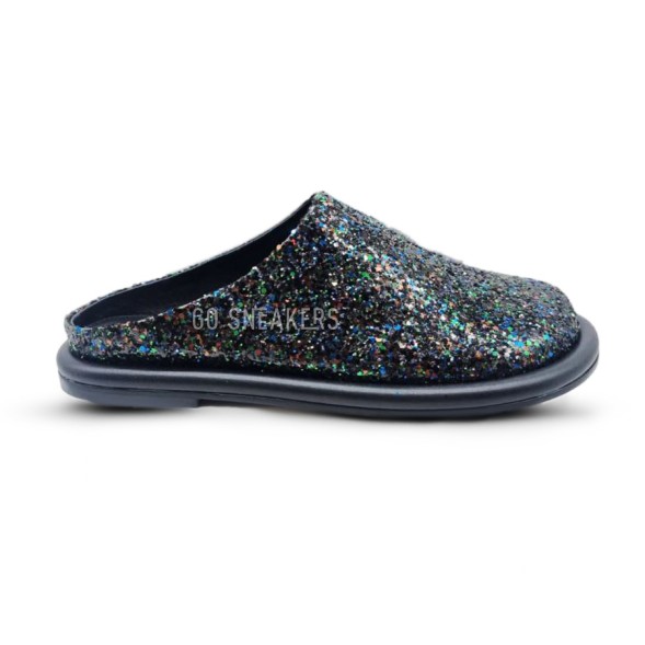 Женские шлепки JW Anderson Sparkles Black