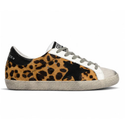 Golden Goose DB Superstar Wool and Suede Brown