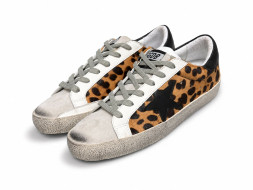 Golden Goose DB Superstar Wool and Suede Brown