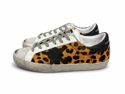 Golden Goose DB Superstar Wool and Suede Brown