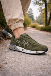 Premiata 483 Suede Air Khaki
