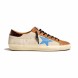 Унисекс кеды Golden Goose Superstar LTD Light Blue Star and Crocodile Heel Tab