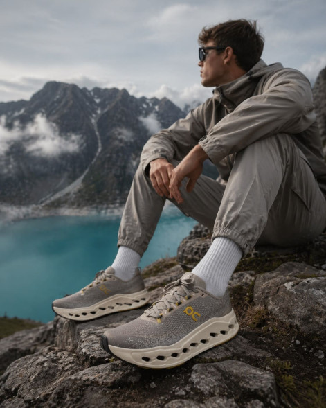 Унисекс кроссовки On Cloudsurfer Max Asphalt Ice