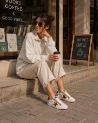 Golden Goose Ball Star White/Brown Suede Star