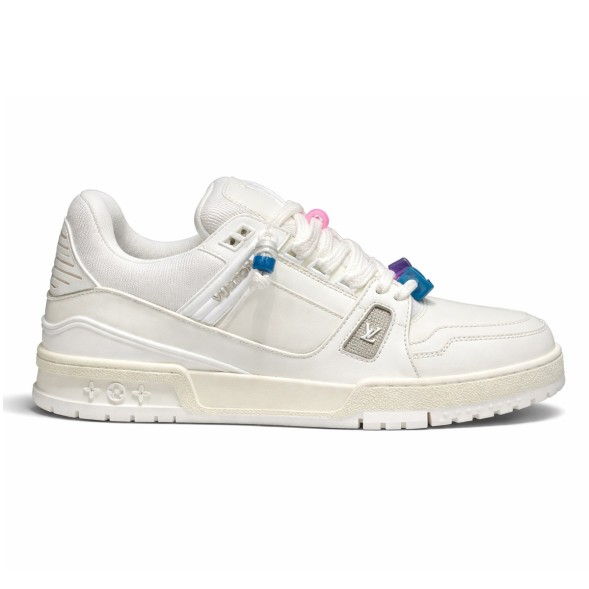 Женские кроссовки Louis Vuitton Trainer Maxi Skateboard Shoes Low-Top White