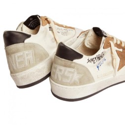 Golden Goose Ball Star Something Specia with Brown Star and Black Heel Tab