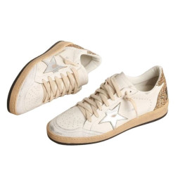Golden Goose Ball Star with Metallic Leather Star and Glitter Heel Tab