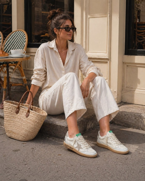 Унисекс кеды Golden Goose Ball Star Nappa leather with Grey Nubuk Star and Grey heel tab