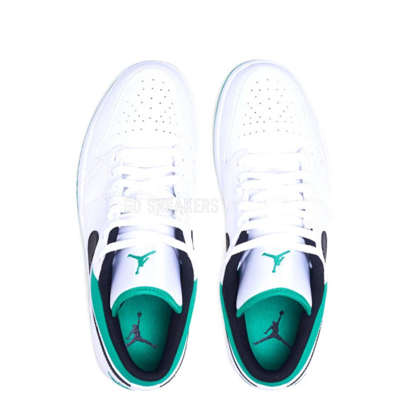Унисекс кроссовки Nike Air Jordan 1 Low White Lucky Green Black