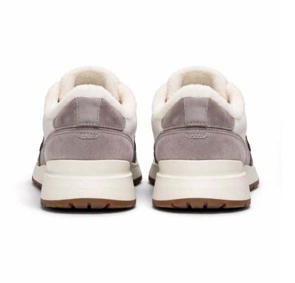 Женские зимние кроссовки Brunello Cucinelli Suede Snikers Beige/Grey