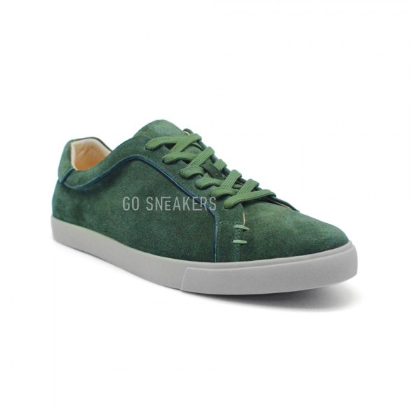 Мужские кроссовки Loro Piana Freetime Walk Sneakers Emerald Green Suede
