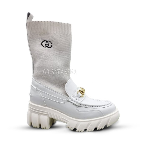 Женские лоферы Prada Evolution White