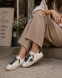 Женские кеды Golden Goose Superstar Green Leather Star and Grey Leather Heel Tab