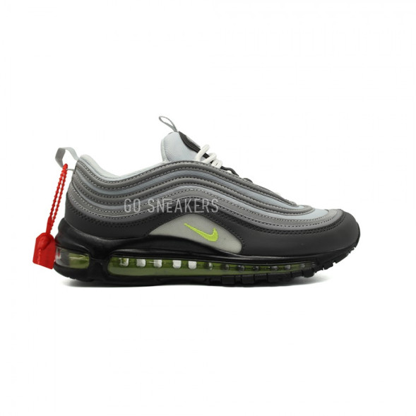 Женские кроссовки Nike Air Max 97 Grey - Neon Green