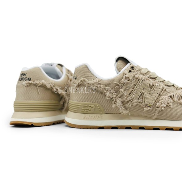 Женские кроссовки Miu Miu x New Balance 574 Beige